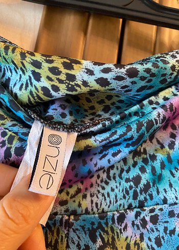 Kadın Renkli Tayt - Görsel 3