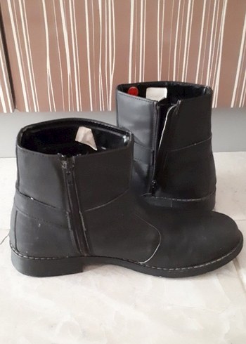 Siyah Deri Tokalı Biker Erkek Bot - Görsel 4