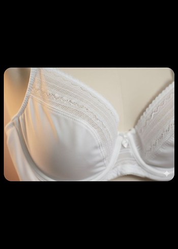 Passionata Beyaz Dantelli Balenli Sütyen 85 beden - Görsel 2