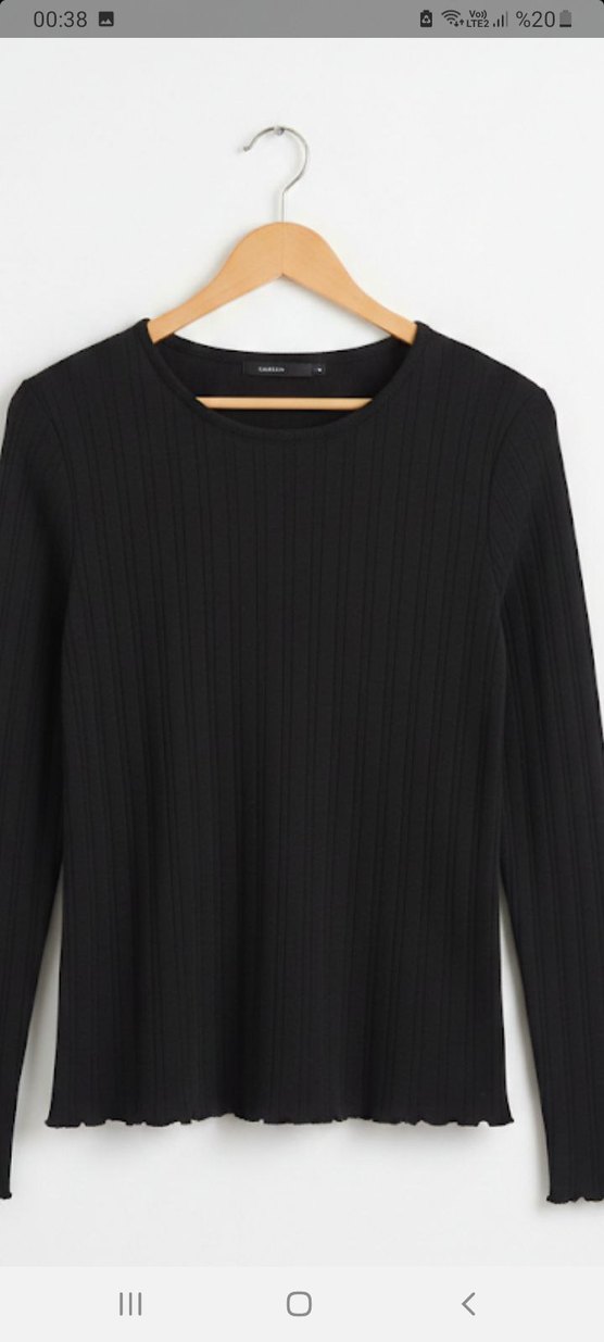 Kadın Siyah Piliseli Basic Bisiklet Yaka Kazak - Görsel 3