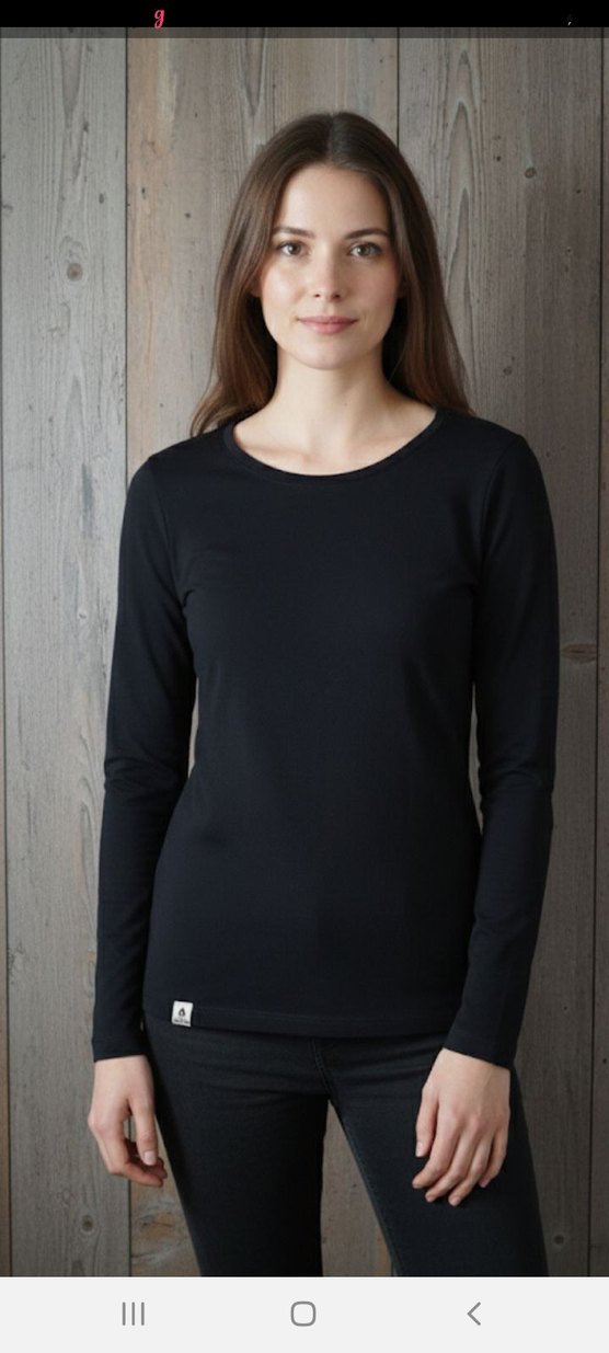 Noorlys XXL Siyah Organik Pamuk Sweatsh - Görsel 2