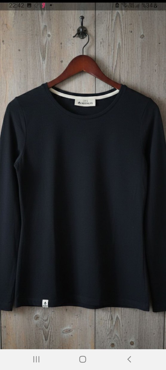 Noorlys XXL Siyah Organik Pamuk Sweatsh - Görsel 3