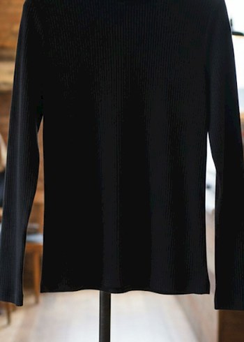 HEMA XL Siyah Fitilli Pamuklu Boğazlı - Görsel 3