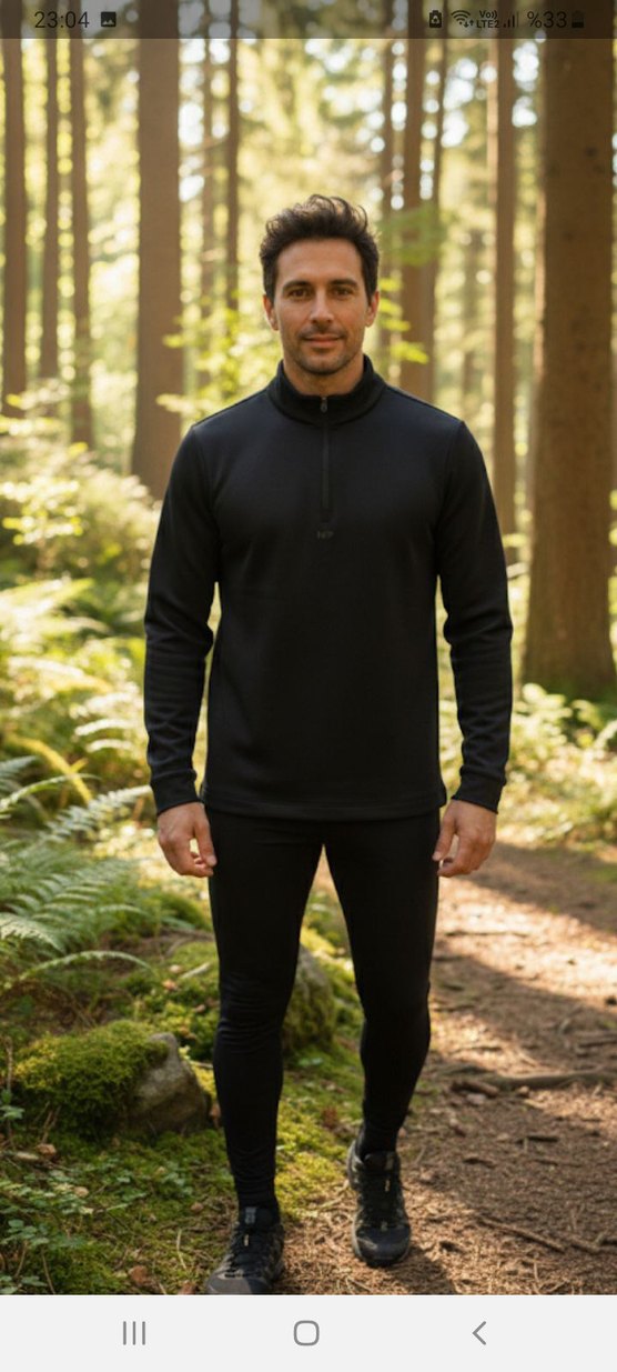 MP (MyProtein) Siyah Yarım Fermuarlı Erkek - Görsel 5