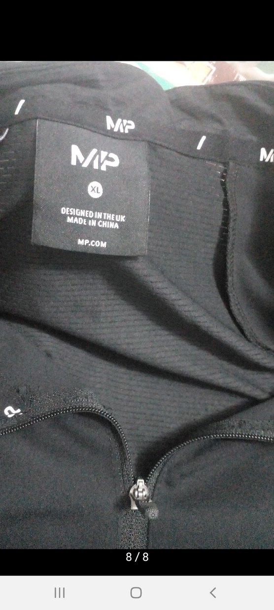 MP (MyProtein) Siyah Yarım Fermuarlı Erkek - Görsel 4