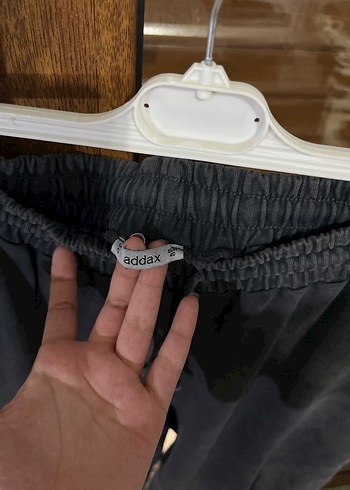 Koyu gri Rahat Kesim Kadın Eşofman Altı - Görsel 3