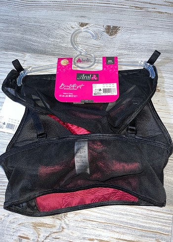 Bordo kadife bralet takım - Görsel 3