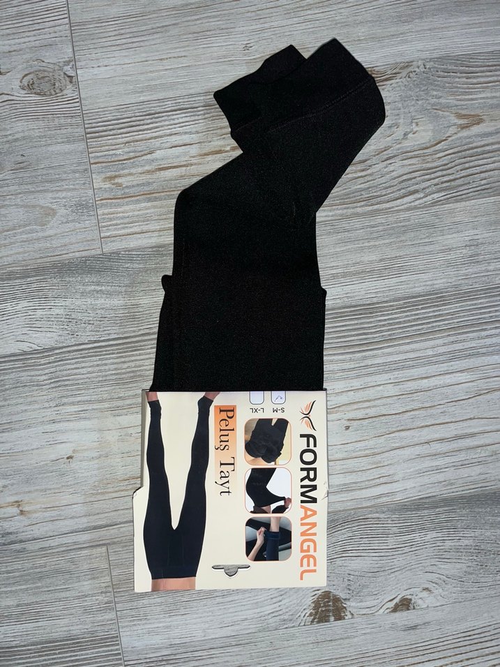 Siyah Kadın Termal Tayt - Görsel 4