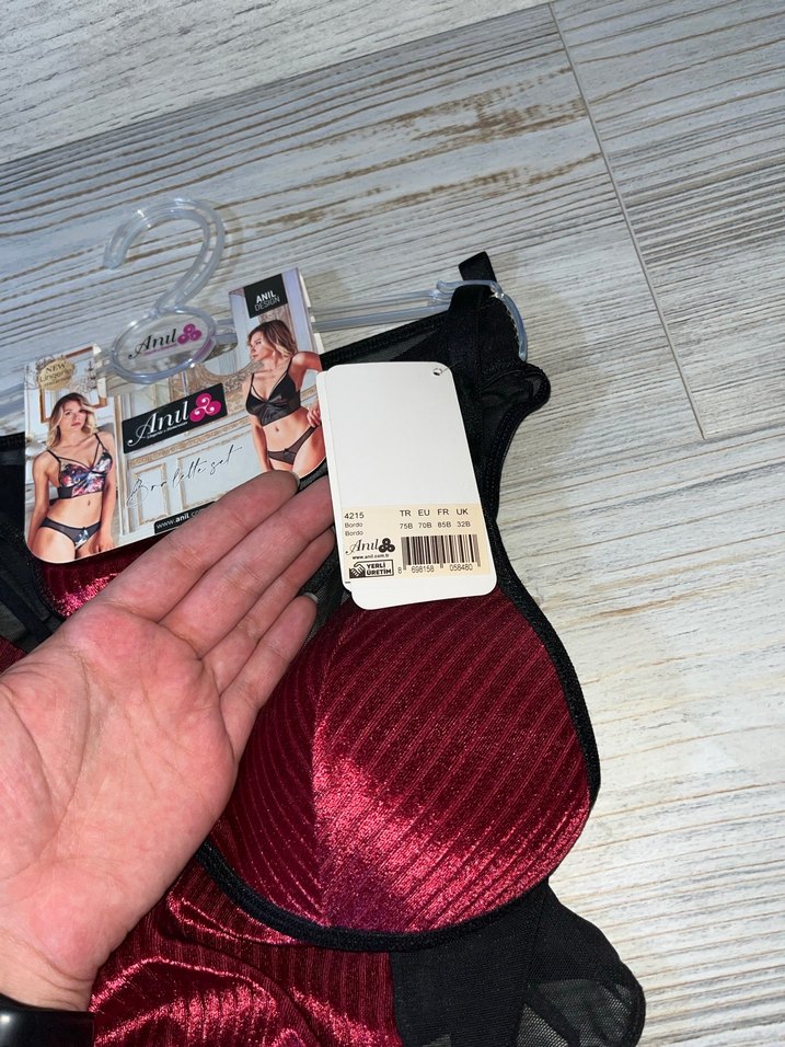 Kadife bralet takımı - Görsel 2