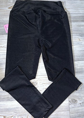 Siyah Midi Kadın Tayt - Görsel 3