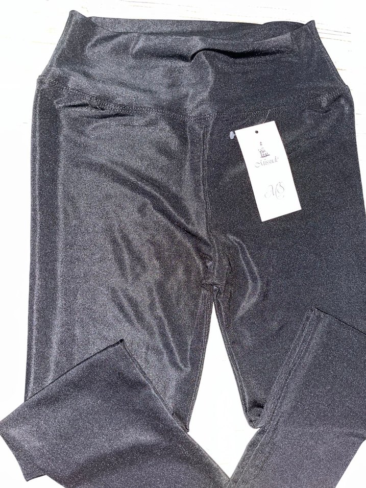 Siyah Midi Kadın Tayt - Görsel 4