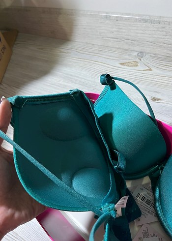 Turkuaz Destekli Sütyen - Görsel 3