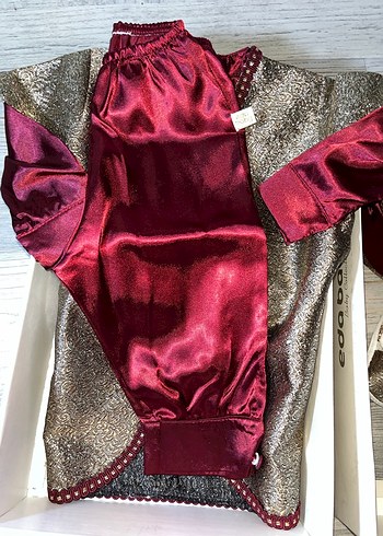 Bordo bebek erkek takımı - Görsel 3