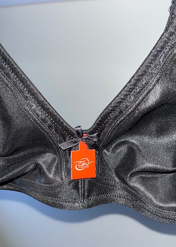 Süngersiz siyah ayarlanabilir askılı sütyen - Görsel 3