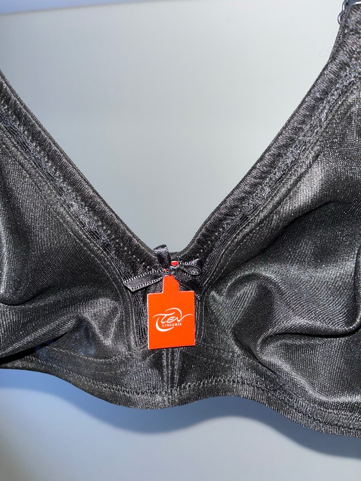 Süngersiz siyah ayarlanabilir askılı sütyen - Görsel 3