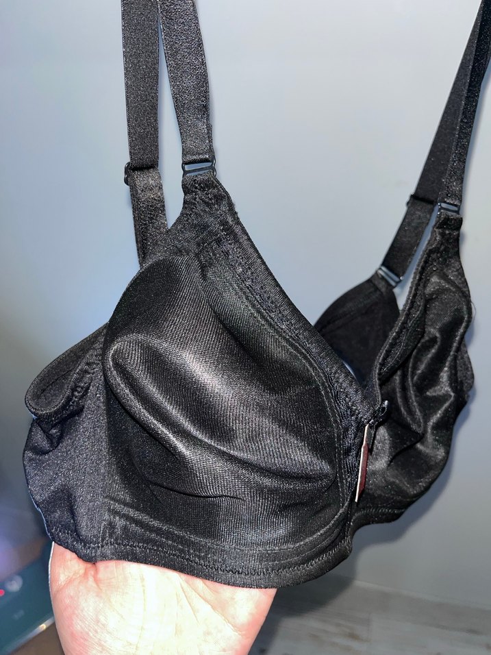 Süngersiz siyah ayarlanabilir askılı sütyen - Görsel 4