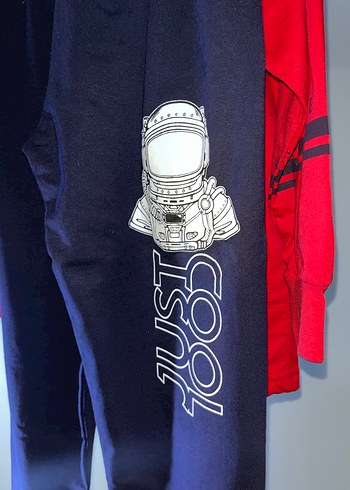 Kırmızı Erkek Çocuk Baskılı Pijama takımı - Görsel 5