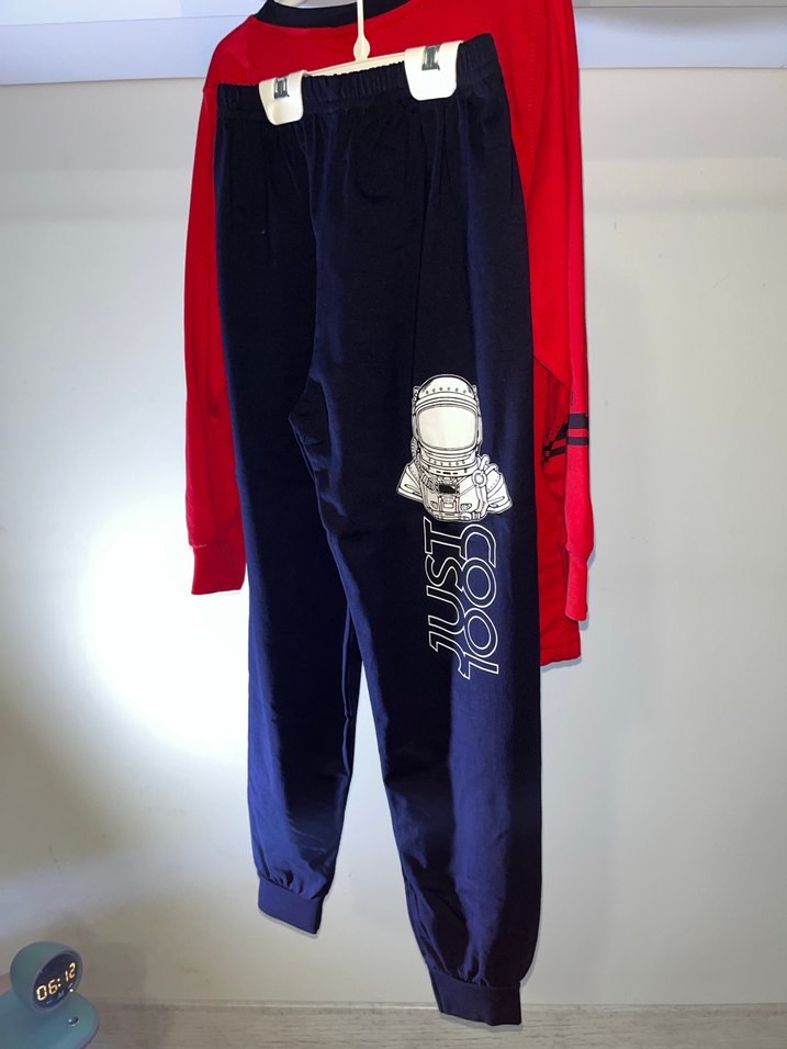 Kırmızı Erkek Çocuk Baskılı Pijama takımı - Görsel 4