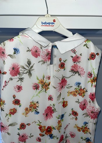 Çiçek Desenli Kolsuz Midi Elbise kız çocuğu için - Görsel 5