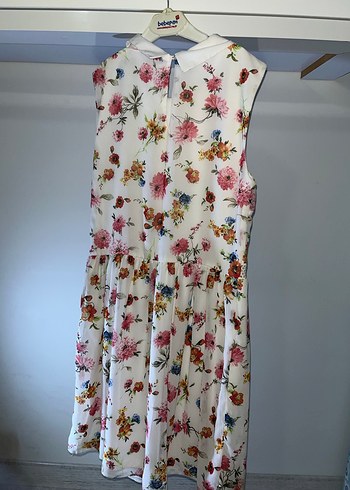 Çiçek Desenli Kolsuz Midi Elbise kız çocuğu için - Görsel 6