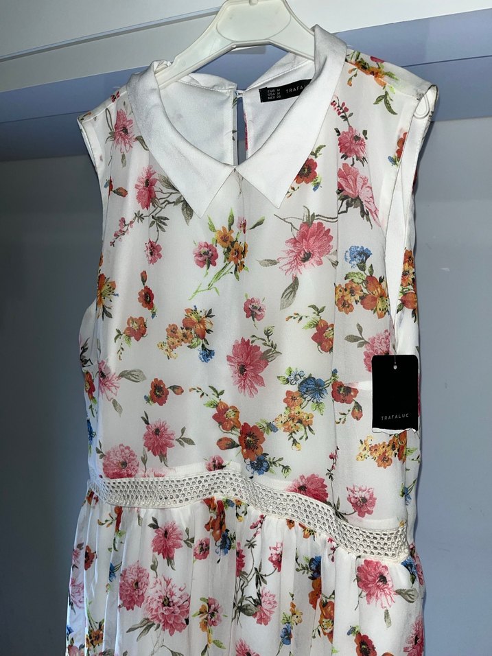 Çiçek Desenli Kolsuz Midi Elbise kız çocuğu için - Görsel 3