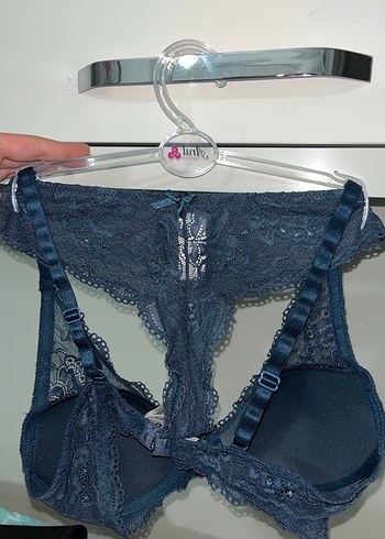 Lacivert Dantelli sütyen takımı - Görsel 5