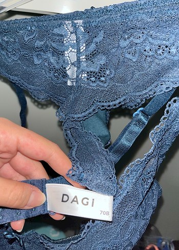 Lacivert Dantelli sütyen takımı - Görsel 4
