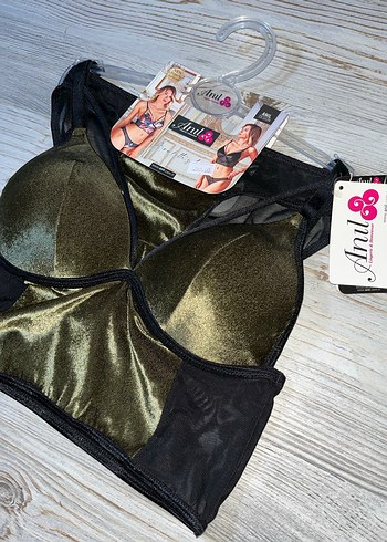 Kadife yeşil bralet takımı - Görsel 2