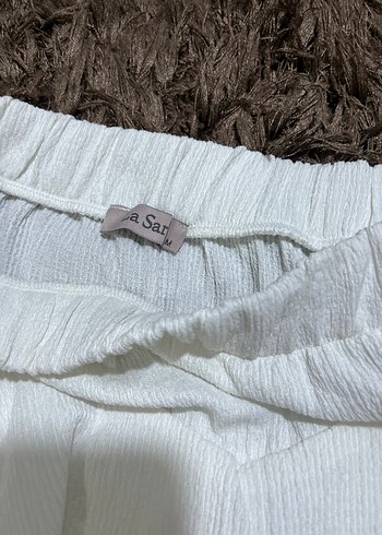 Kadın Beyaz Fırfırlı Mini Etek - Görsel 2