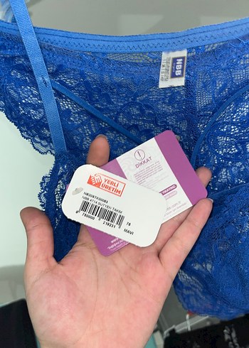 Mavi Dantelli sütyen takımı - Görsel 3