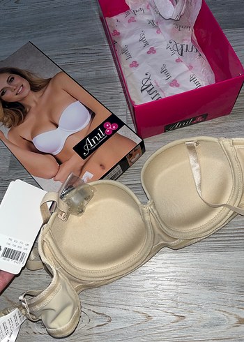 Krem straplez dolgulu sütyen - Görsel 6