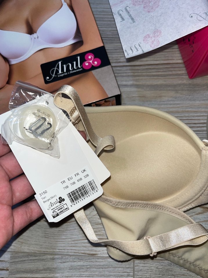 Krem dolgulu sütyen - Görsel 5