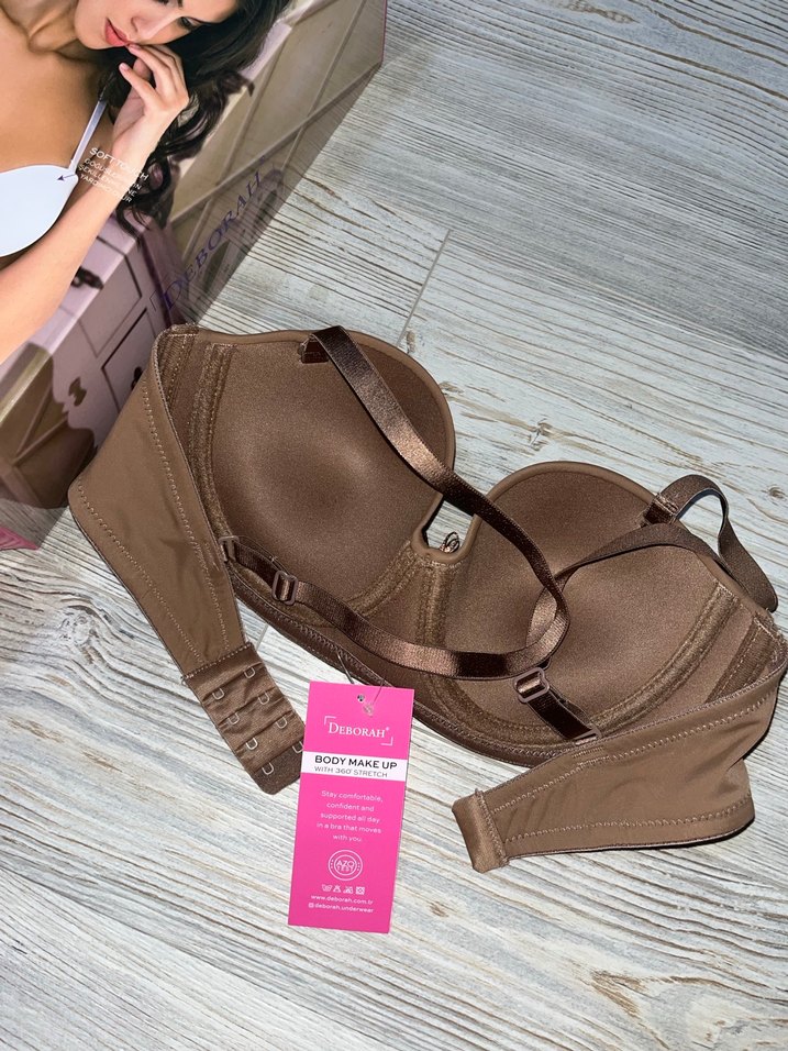 Kahverengi dolgulu sütyen - Görsel 2