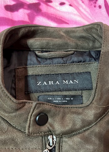 Erkek Kahverengi Süet Biker Ceket - Görsel 3