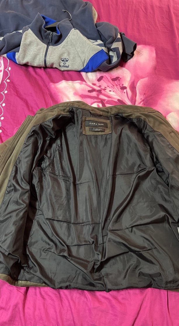 Erkek Kahverengi Süet Biker Ceket - Görsel 5