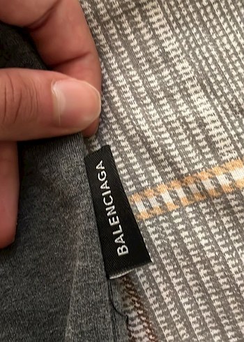 Gri Balenciaga Baskılı Erkek Sweatshirt - Görsel 5