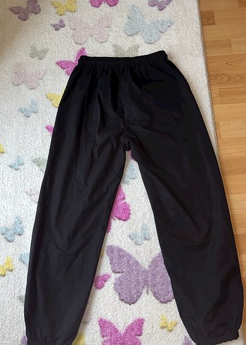 Siyah Rahat Kesim Kadın Kargo Pantolon - Görsel 6