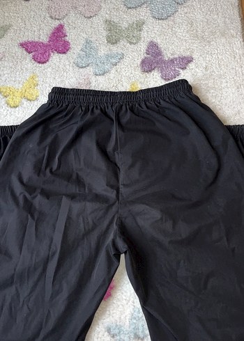 Siyah Rahat Kesim Kadın Kargo Pantolon - Görsel 5