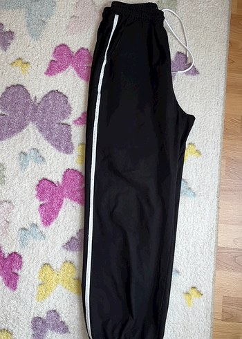 Siyah Rahat Kesim Kadın Kargo Pantolon - Görsel 3