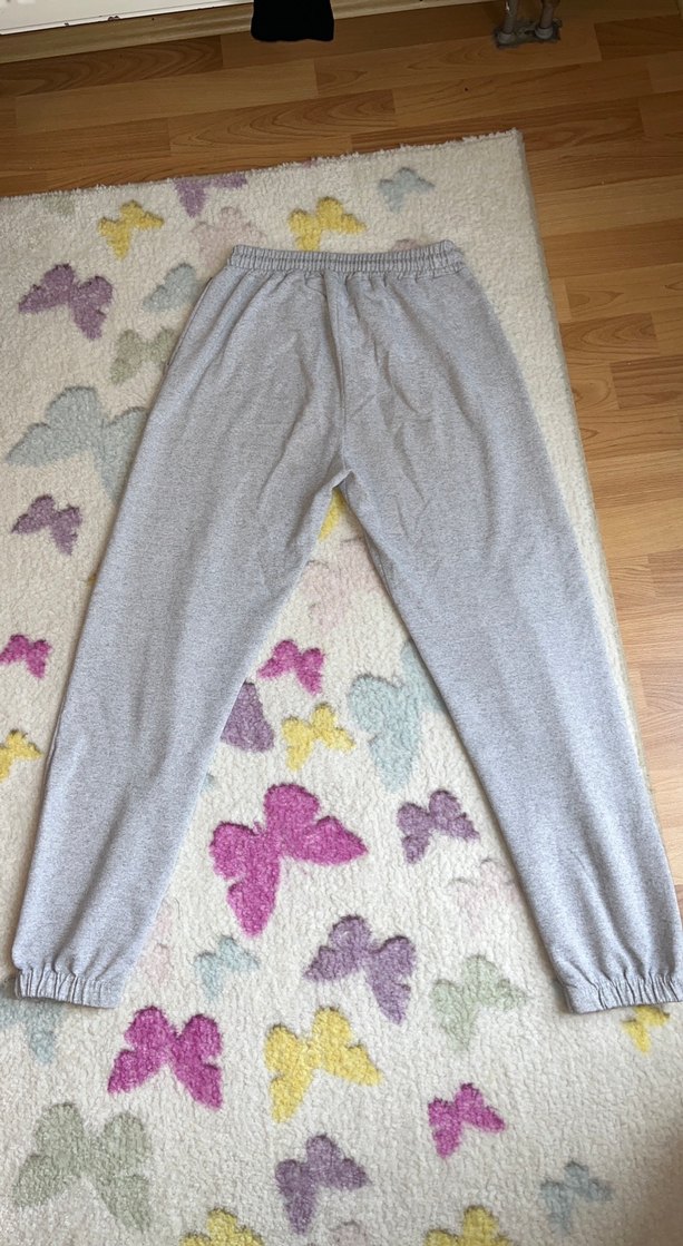 Gri Rahat Kesim Kadın Eşofman Altı - Görsel 4