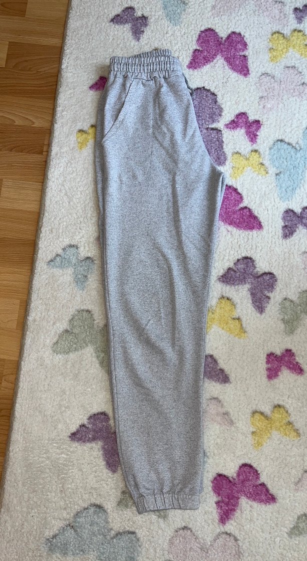 Gri Rahat Kesim Kadın Eşofman Altı - Görsel 2