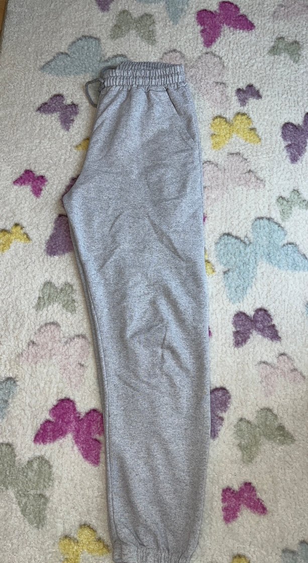 Gri Rahat Kesim Kadın Eşofman Altı - Görsel 3