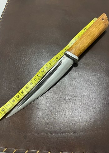 Parlak Bej Saplı Elde Dövülme Bıçak - Görsel 2