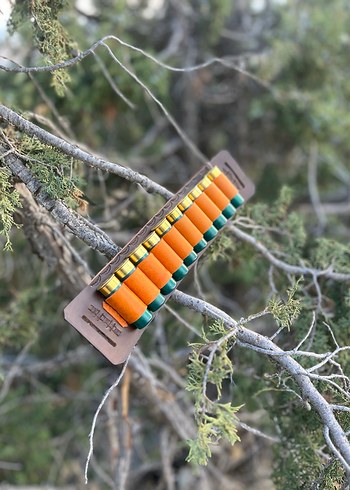 Kahverengi Hakiki Deri Desenli Bel Fişeklik - Görsel 3