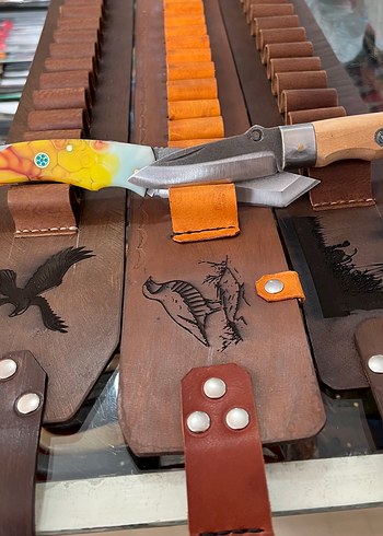 Kahverengi Hakiki Deri Harbilik - Görsel 2