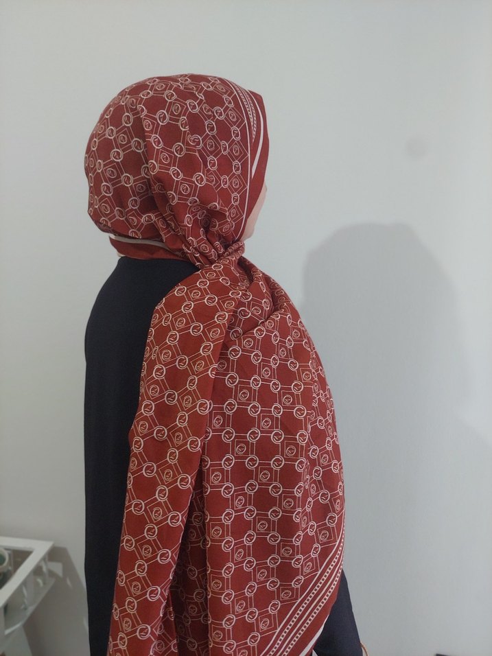 kiremit rengi soft  Şal - Görsel 2