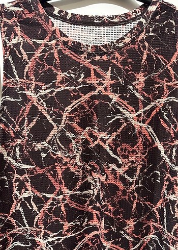 Dantel Detaylı Kahverengi Batik Crop Top - Görsel 4