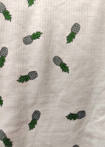 Kadın Beyaz Baskılı Kısa Kollu Tişört - Görsel 7