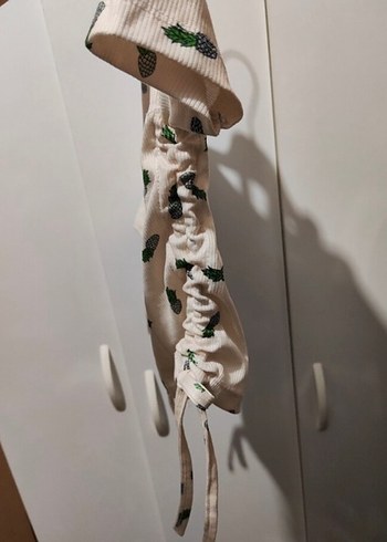 Kadın Beyaz Baskılı Kısa Kollu Tişört - Görsel 4