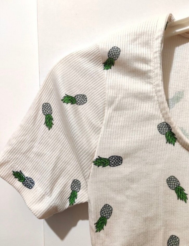 Kadın Beyaz Baskılı Kısa Kollu Tişört - Görsel 5